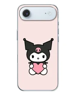 Чохол для iPhone 17 Air з картинкою «Kuromi та серце»