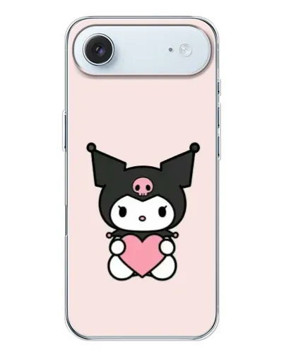 Чохол для iPhone 17 Air з картинкою «Kuromi та серце»