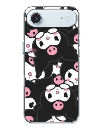 Чохол для iPhone 17 Air з картинкою «Kuromi з сердечком»