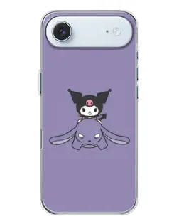 Чохол для iPhone 17 Air з картинкою «Kuromi на ліловому фоні»