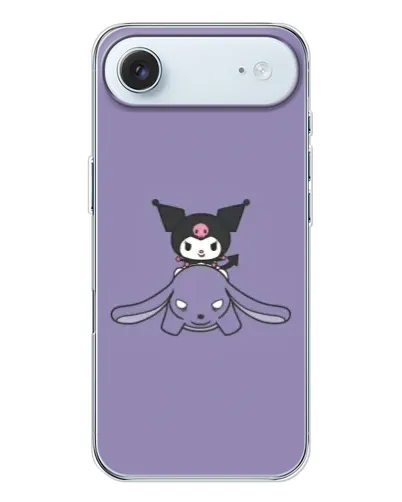 Чохол для iPhone 17 Air з картинкою «Kuromi на ліловому фоні»