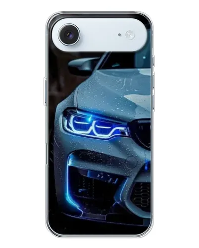 Чохол для iPhone 17 Air з картинкою «Погляд BMW з синіми фарами»