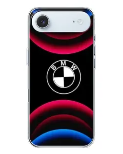 Чохол для iPhone 17 Air з картинкою «Логотип BMW та неонові дуги»