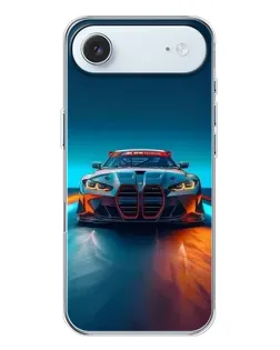 Чохол для iPhone 17 Air з картинкою «BMW — вогні неону»