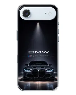 Чохол для iPhone 17 Air з картинкою «BMW крізь нічне місто»