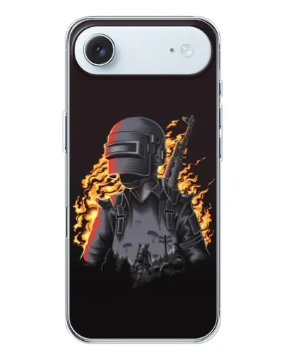 Чохол для iPhone 17 Air з картинкою «PUBG — вогняний силует»