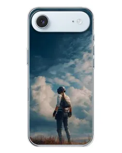 Чохол для iPhone 17 Air з картинкою «Герой PUBG на скелі»