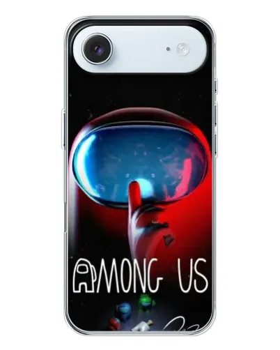 Чохол для iPhone 17 Air з картинкою «Червоний імпостер — макро»