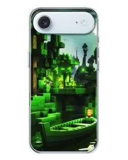 Чохол для iPhone 17 Air з картинкою «Minecraft лісовий пейзаж»