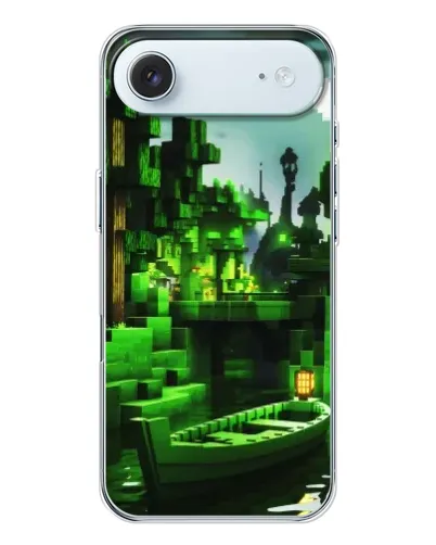 Чохол для iPhone 17 Air з картинкою «Minecraft лісовий пейзаж»