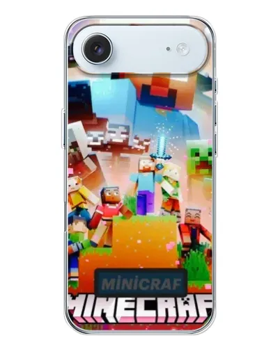 Чохол для iPhone 17 Air з картинкою «Minecraft герої гри»