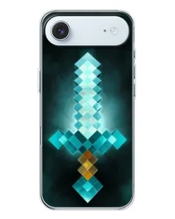 Чохол для iPhone 17 Air з картинкою «Алмазний меч неон»
