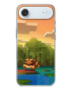 Чохол для iPhone 17 Air з картинкою «Майнкрафт захід сонця»