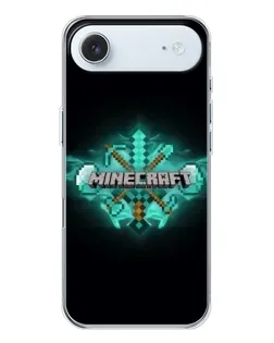 Чохол для iPhone 17 Air з картинкою «Minecraft Diamond лого»