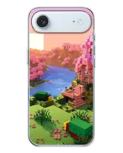 Чохол для iPhone 17 Air з картинкою «Рожеве дерево Minecraft»