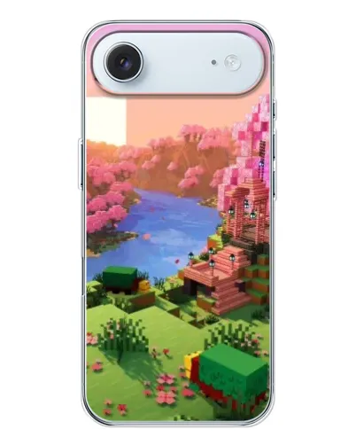 Чохол для iPhone 17 Air з картинкою «Рожеве дерево Minecraft»