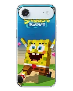 Чехол для iPhone 17 Air с картинкой «Губка Боб Minecraft»