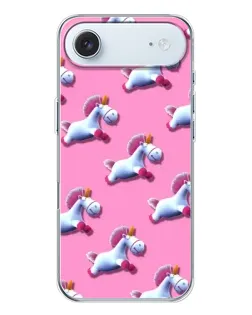 Чохол для iPhone 17 Air з картинкою «Єдинороги на рожевому»