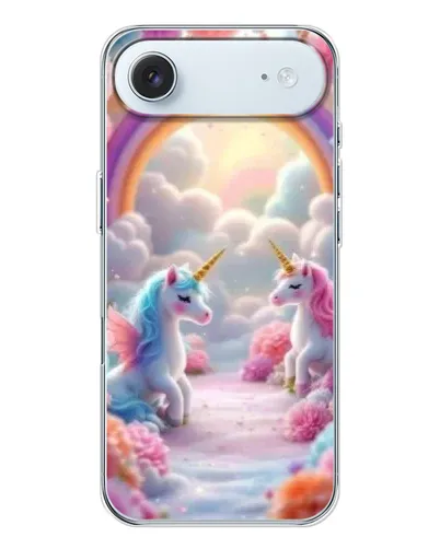 Чохол для iPhone 17 Air з картинкою «Веселка і єдинороги» Чохол для iPhone 17 Air з картинкою «Веселка і єдинороги»