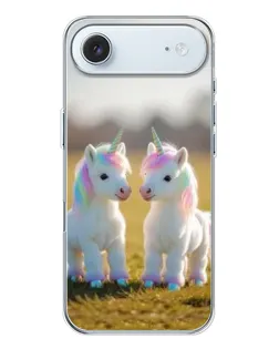 Чохол для iPhone 17 Air з картинкою «Пара єдинорогів»