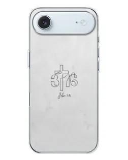 Чохол для iPhone 17 Air з картинкою «Івана 3:16 Хрест»