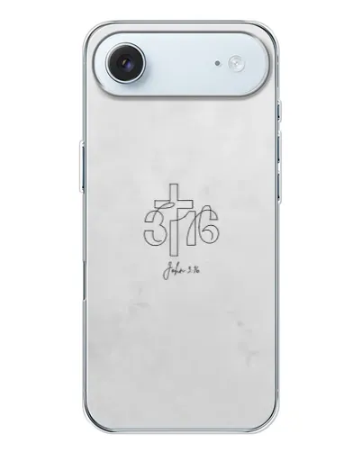 Чохол для iPhone 17 Air з картинкою «Івана 3:16 Хрест»