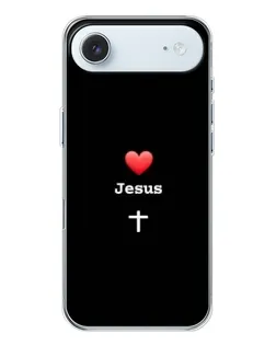 Чохол для iPhone 17 Air з картинкою «Серце - Jesus»