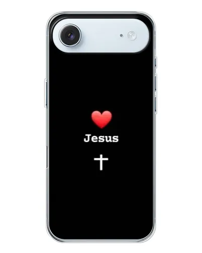 Чохол для iPhone 17 Air з картинкою «Серце - Jesus»