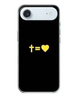 Чохол для iPhone 17 Air з картинкою «Серце та Хрест»