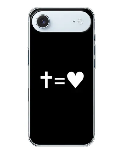 Чохол для iPhone 17 Air з картинкою «Хрест та Серце»