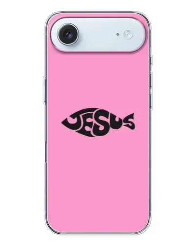 Чохол для iPhone 17 Air з картинкою «Рожевий символ Jesus»