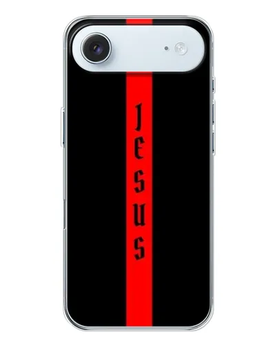 Чохол для iPhone 17 Air з картинкою «Червона лінія віри»