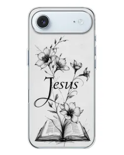 Чохол для iPhone 17 Air з картинкою «Квіти та Біблія»