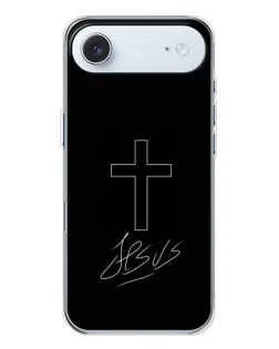 Чехол для iPhone 17 Air с картинкой «Графический крест Jesus»