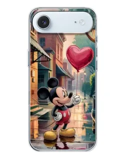 Чохол для iPhone 17 Air з картинкою «Міккі та кулька-серце»
