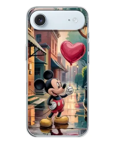 Чохол для iPhone 17 Air з картинкою «Міккі та кулька-серце» Чохол для iPhone 17 Air з картинкою «Міккі та кулька-серце»