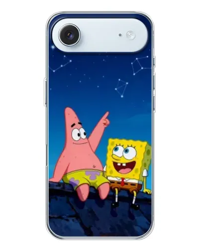 Чохол для iPhone 17 Air з картинкою «Губка Боб та Патрік вночі» Чохол для iPhone 17 Air з картинкою «Губка Боб та Патрік вночі»