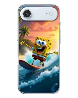 Чохол для iPhone 17 Air з картинкою «Губка Боб серфінгіст»