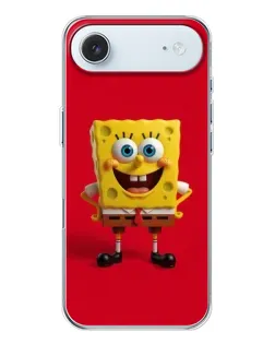 Чохол для iPhone 17 Air з картинкою «Спанч Боб на червоному»