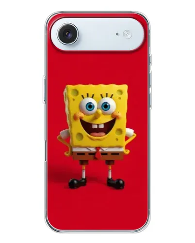 Чохол для iPhone 17 Air з картинкою «Спанч Боб на червоному» Чохол для iPhone 17 Air з картинкою «Спанч Боб на червоному»