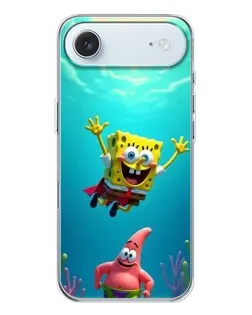 Чехол для iPhone 17 Air с картинкой «Спанч Боб под водой»