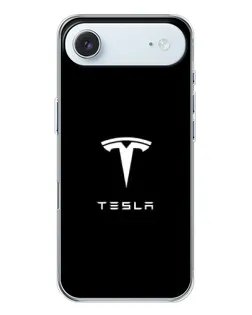 Чохол для iPhone 17 Air з картинкою «Tesla White Logo»