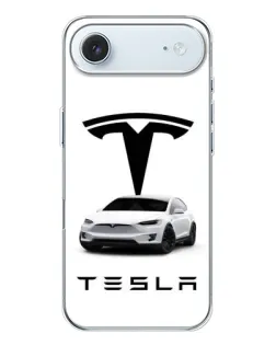 Чохол для iPhone 17 Air з картинкою «Tesla White Style»