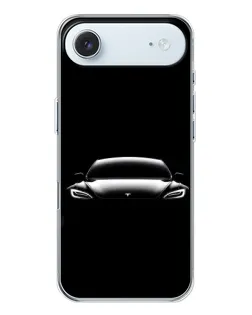 Чохол для iPhone 17 Air з картинкою «Фари Tesla Night»