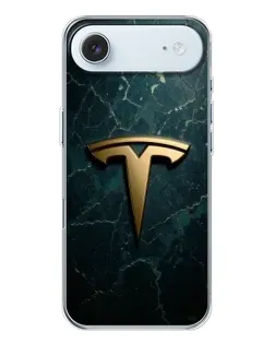 Чохол для iPhone 17 Air з картинкою «Мармурова Tesla Gold»