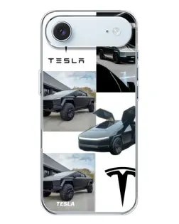 Чохол для iPhone 17 Air з картинкою «Колаж Cybertruck Tesla»