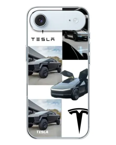 Чохол для iPhone 17 Air з картинкою «Колаж Cybertruck Tesla»