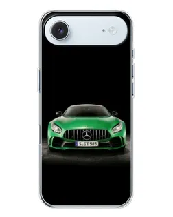 Чохол для iPhone 17 Air з картинкою «Mercedes — неоновий лого»