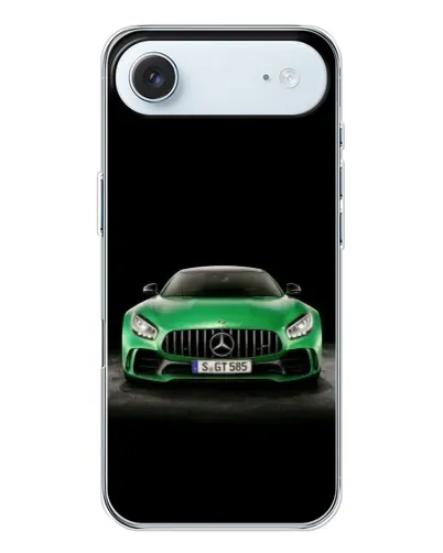 Чохол для iPhone 17 Air з картинкою «Mercedes — неоновий лого»