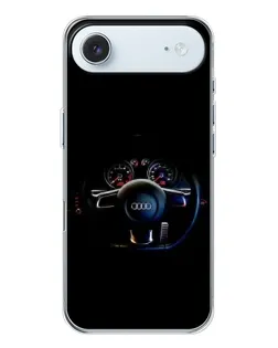 Чохол для iPhone 17 Air з картинкою «Салон Audi — кермо»
